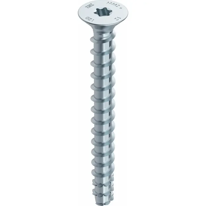 MULTI-MONTI-plus F Betonschraube Stahl verzinkt Senkkopf T45 – 10 x 70 mm – 25 Stück