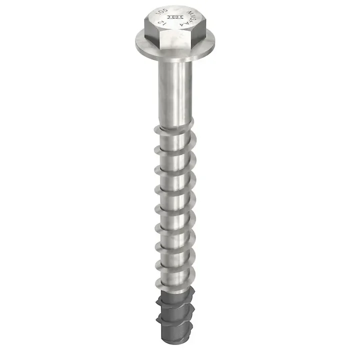MULTI-MONTI-plus SS Betonschraube Schraubanker Edelstahl A4 Sechskantkopf 7,5×105 – 50 Stück