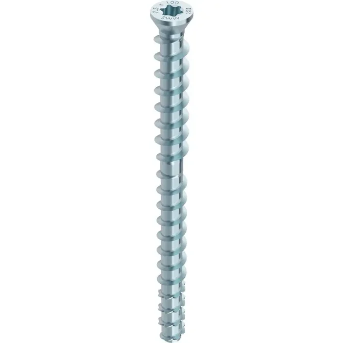MULTI-MONTI TC Betonschraube TimberConnect Schwellenanker Stahl verzinkt T45 – 10 x 130 mm – 25 Stück