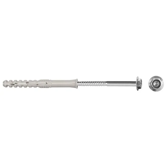 Multifunktions-Rahmendübel Langschaftdübel Sechskantschraube verzinkt 10 x 160 mm – 1 Stück