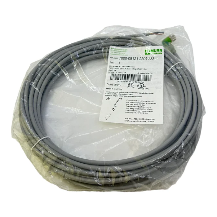 Murr Elektronik 7000-08121-2301000 Kunststoffrändelschraube IP65 2500V AC 0,8kV