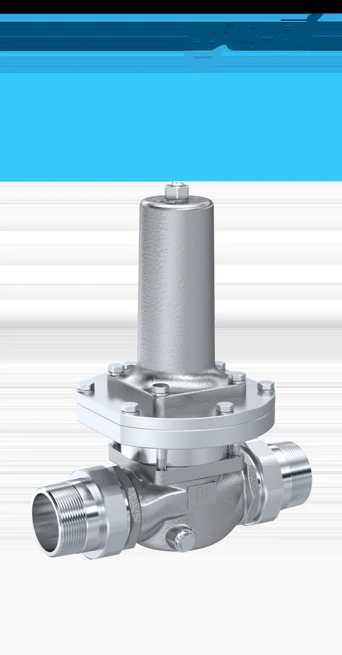 Niederdruck-Druckminderer 2″ Außengewinde ISO 7 / BSP-T Edelstahl