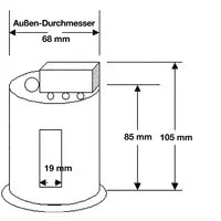 Nobile Licht Einbautopf für D3830, C3830, C1830 1850000000
