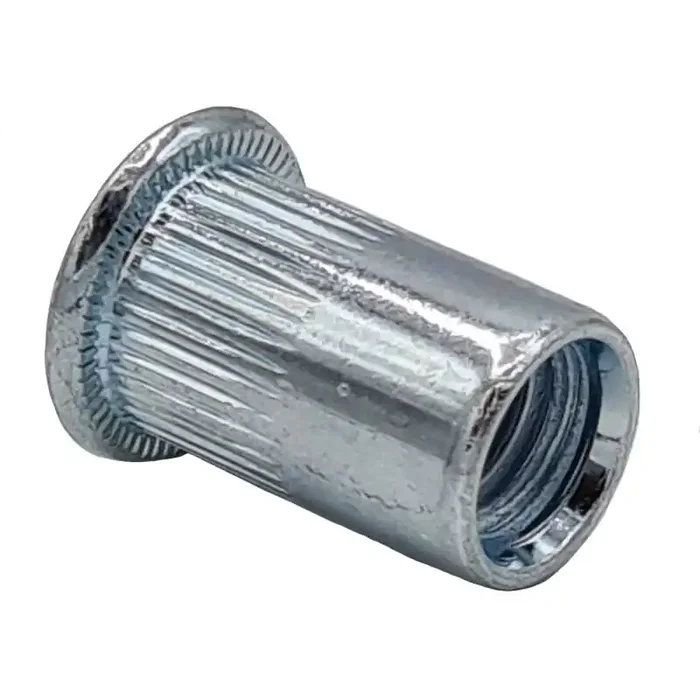 Offene Blindnietmuttern mit Flachkopf rund Edelstahl A4 M 8 / 0,25 – 3,5 – 100 Stück