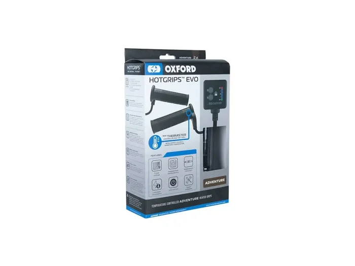 OXFORD Heizgriffe „Hotgrips®Evo“ 12 V, 5 Wärme Adventure, Gri