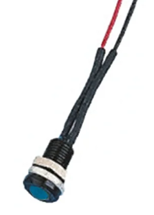Oxley LED Schalttafel-Anzeigelampe Blau 3.6V, Montage-Ø 6.4mm, Leiter