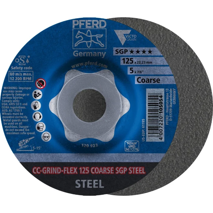 PFERD CC-GRIND (inkl. SOLID, FLEX, STRONG) CC-GRIND FLEX 125 COARSE SGP STEEL