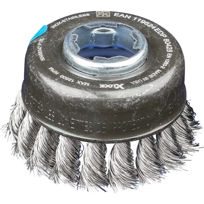 PFERD Topfbürsten mit Gewinde POS TBG 65/X-LOCK INOX 0,35