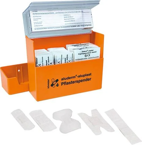 Pflasterspender aluderm- aluplast, orange