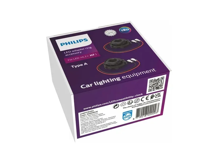 PHILIPS Adapter „Ultinon Pro6000“ Zur pa Adapterringe H7-LED, Typ A ( 11184X2)