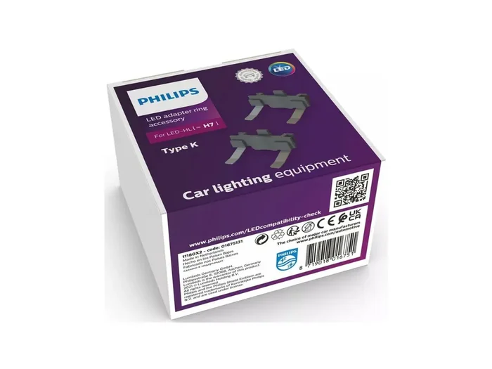 PHILIPS Adapter „Ultinon Pro6000“ Zur pa Adapterringe H7-LED, Typ K ( 11180X2)