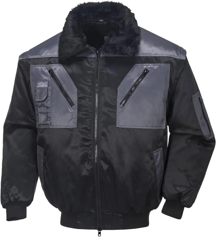 Pilotenjacke Achim schw./anthr.,Gr. 2XL