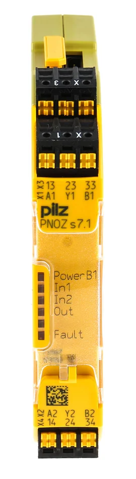 Pilz PNOZ s7.1 C Sicherheitsrelais, 24V dc, 2-Kanal, 3 Sicherheitskontakte Erweiterungsmodul, 4 ISO 13849-1, Automatisch