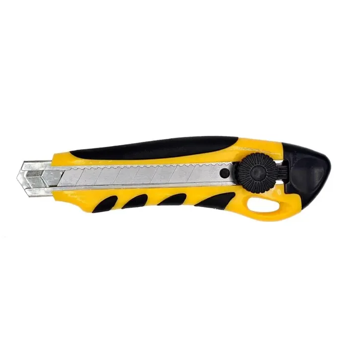 Profi Cuttermesser Universalmesser mit Feststellrad und 18mm Abbrechklinge – 24er-Pack
