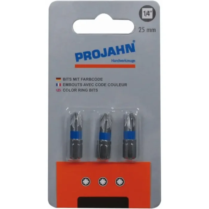 Projahn Color-Ring Bit 6,3 (1/4″) für Kreuzschlitz-Schrauben PZ