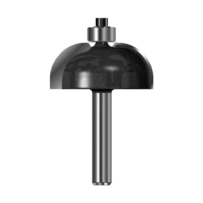 Projahn Holz Halbhohlkehlfräser mit Kugellager, 8mm Schaft und Anti-Haft-Beschichtung – 38,1 mm