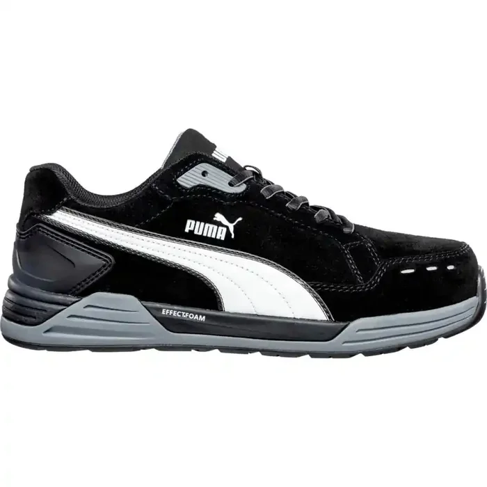 Puma AIRTWIST BLACK LOW streetstyle Sicherheitsschuh S3 schwarz