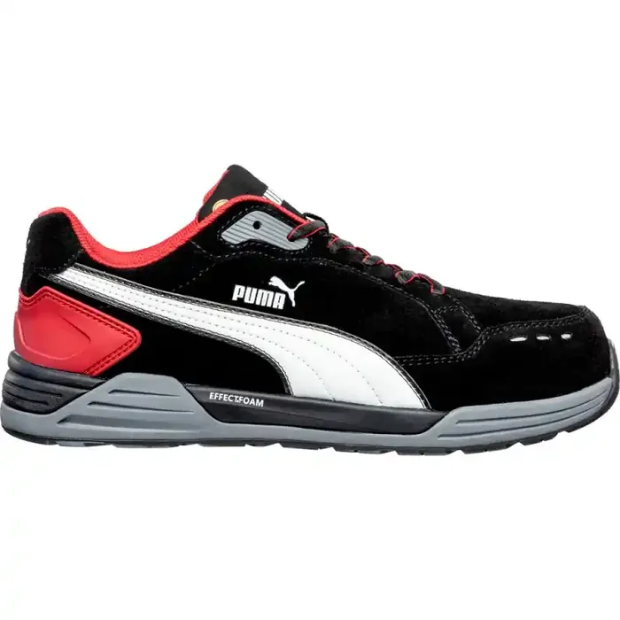 Puma AIRTWIST BLK/RED LOW streetstyle Sicherheitsschuh S3 schwarz/rot Gr. 39
