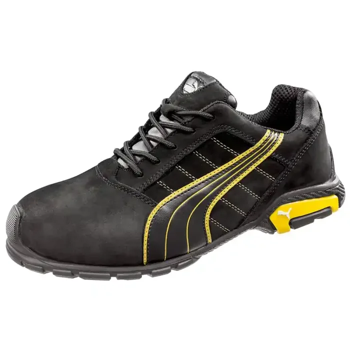 Puma AMSTERDAM LOW robuster Sicherheitsschuh S3 schwarz/gelb Gr. 41