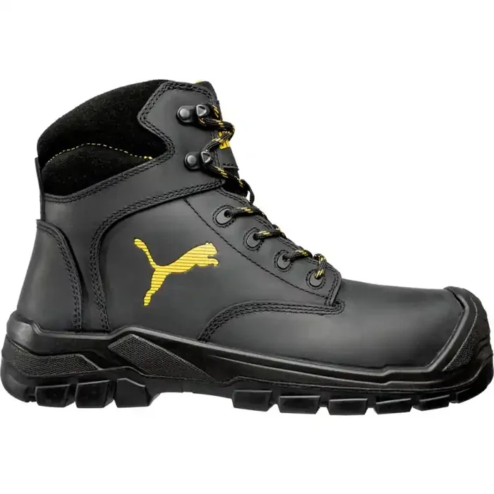 Puma BORNEO BLACK MID robuster hoher Sicherheitsschuh S3 schwarz/grau Gr. 45