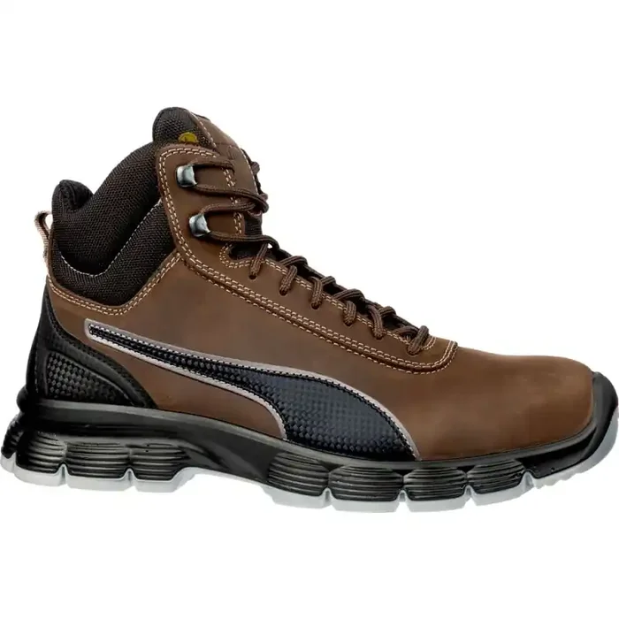 Puma CONDOR BROWN MID bequemer hoher Sicherheitsschuh S3 schwarz/braun Gr. 41