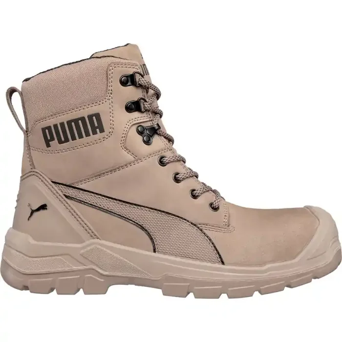 Puma CONQUEST STONE HIGH robuster hoher Sicherheitsschuh S3 hellbraun Gr. 47
