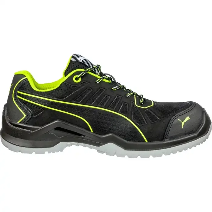 Puma FUSE TC GREEN LOW leichter Sicherheitsschuh S1P schwarz/grün Gr. 41
