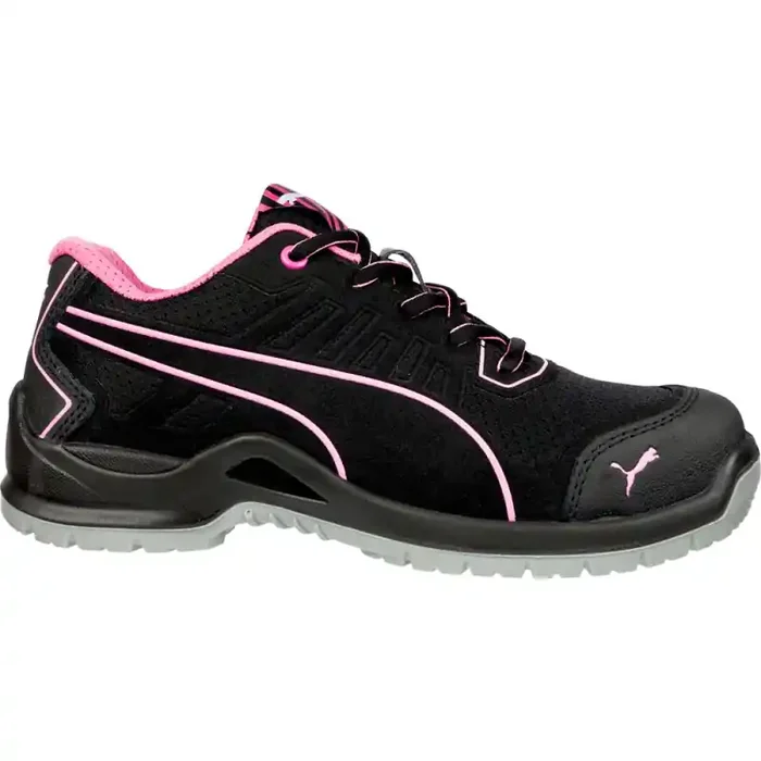 Puma FUSE TC PINK LOW leichter Damen-Sicherheitsschuh S1P schwarz/pink Gr. 37