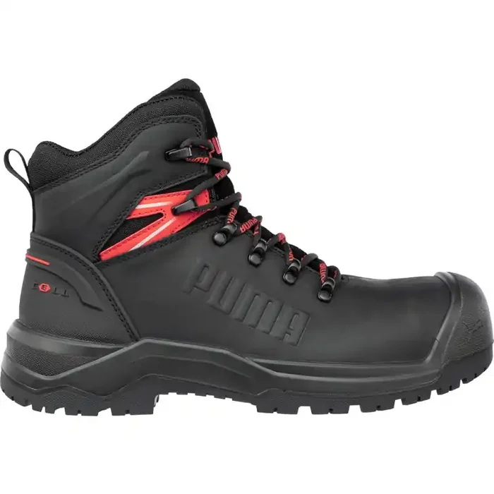 Puma IRON HD BLK MID S3S hoher extrem robuster Sicherheitsschuh schwarz Gr. 47
