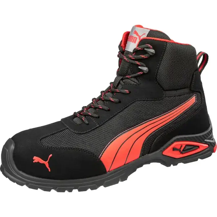 Puma MADRID MID S1PL hoher sportlicher Sicherheitsschuh schwarz-rot 45