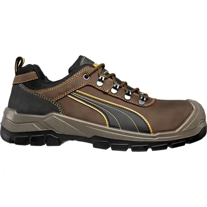 Puma SIERRA NEVADA LOW robuster Sicherheitsschuh S3 braun/grau Gr. 41