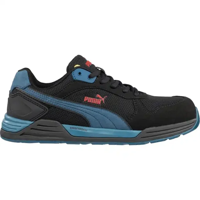Puma streetstyle Sicherheitsschuh FRONTSIDE BLK/BLUE LOW S1P ESD schwarz-blau Gr. 41