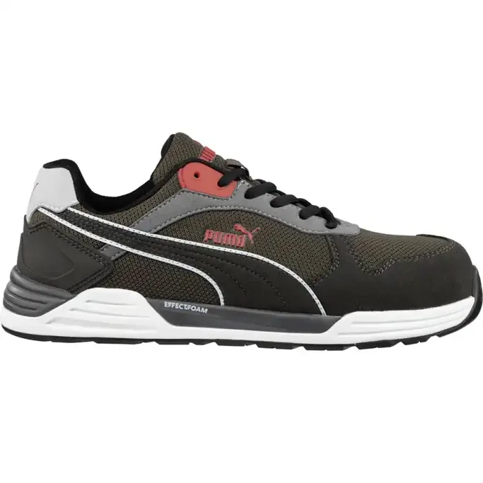 Puma streetstyle Sicherheitsschuh FRONTSIDE IVY LOW S1P ESD braun/efeu Gr. 40