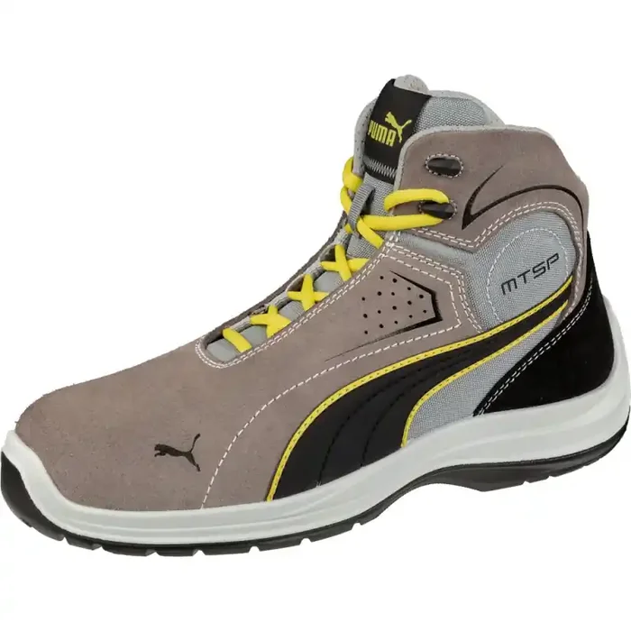 Puma TOURING STONE MID bequemer hoher Sicherheitsschuh S3 grau