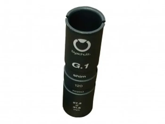 Reduzierhülse bySchulz 27,2 – 31,6mm grau, Alu, 120mm