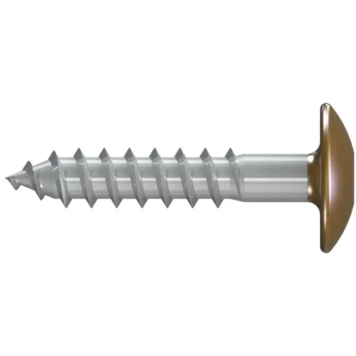 REISSER FPS Fassadenplattenschrauben Edelstahl A4 kopflackiert Lehmbraun 5,5 x 45 – 100 Stück
