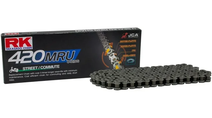 RK Kette „420MRU“ 1/2 x 1/4, U-Ring Kette, Zugkraf 84 Glieder