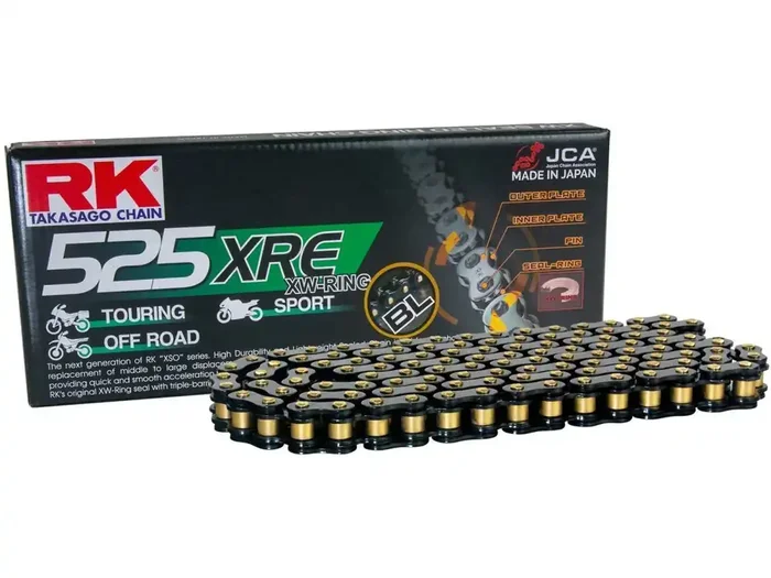 RK Kette „BL525XRE BlackScale“ 5/8 x 5/16, XW-Ring 124 Glieder, H