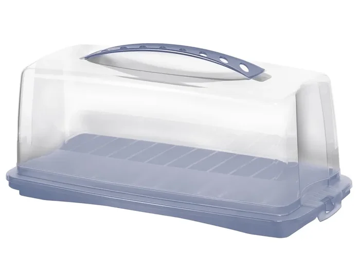 ROTHO Kuchenbutler Kuchenbehälter Fresh 36×16,5×16,5cm blue