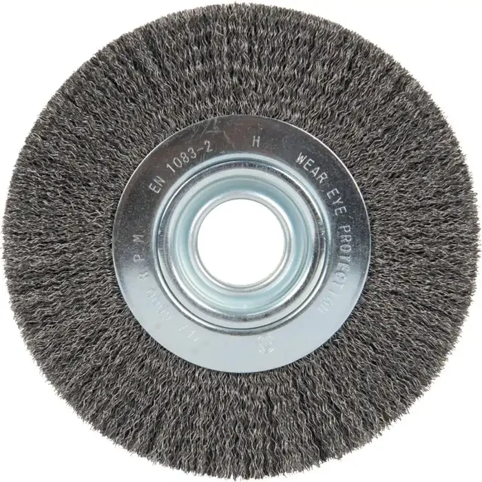 Rundbürste BR 600 W Drahtbürste 178 mm mit gewelltem Edelstahldraht