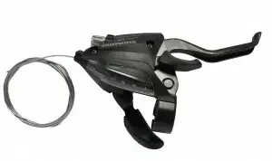 s+b-hebel shimano stef500 2-finger 7-fach rechts, v-brake, 2050mm, schwarz