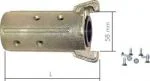 Sandstrahlkupplungen mit Schlauchanschluss, Temperguss verzinkt, 58 mm