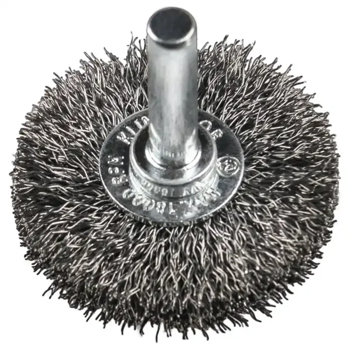 Schaftrundbürste BRS 600 W Drahtbürste 40 mm mit gewelltem Stahldraht