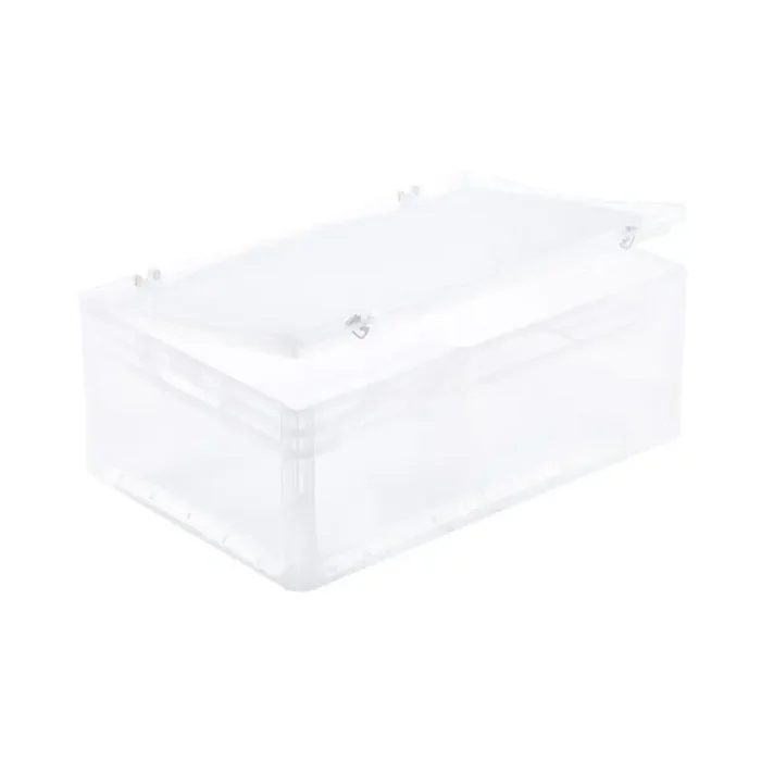 Scharnierdeckel für Eurobehälter basicline und lightline transluzent 600x400mm