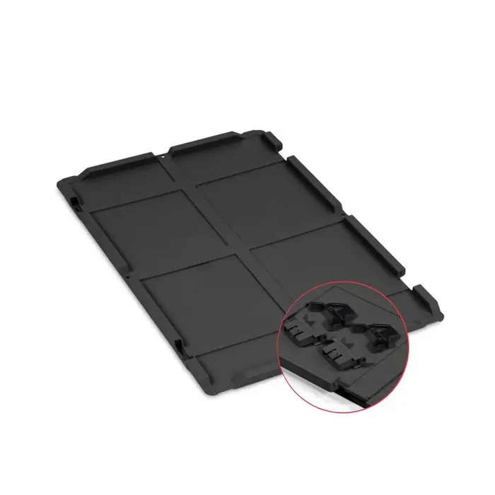 Scharnierdeckel-Set mit schwarzen Schiebeschnappverschlüssen für NextGen 2.0 Cycle 600x400mm