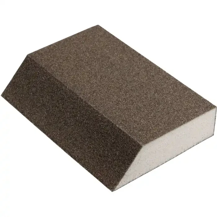 Schleifklotz SK 700 A Schleifschwamm angewinkelt für Farbe, Lack, Spachtel Korund 89 x 125 x 25 mm Körnung 80
