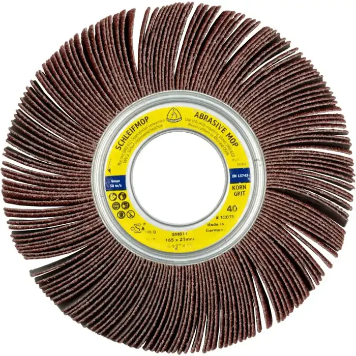 Schleifmoprad SM 611 für Farbe, Lack, Spachtel, Holz, Kunststoff, Metall 140 x 50 x 21 mm Körnung 80