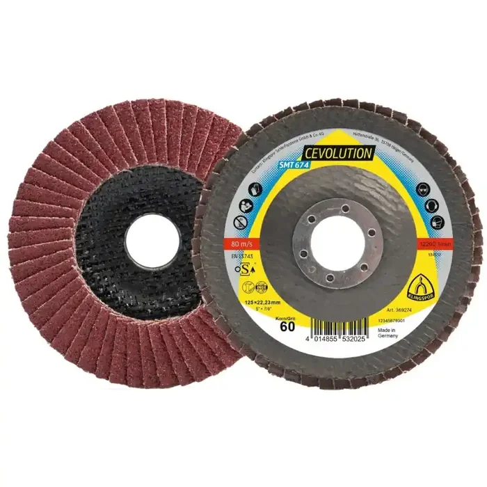 Schleifmopteller SMT 645 CEVOLUTION gerade für Stahl 115 x 22,23 mm Körnung 40