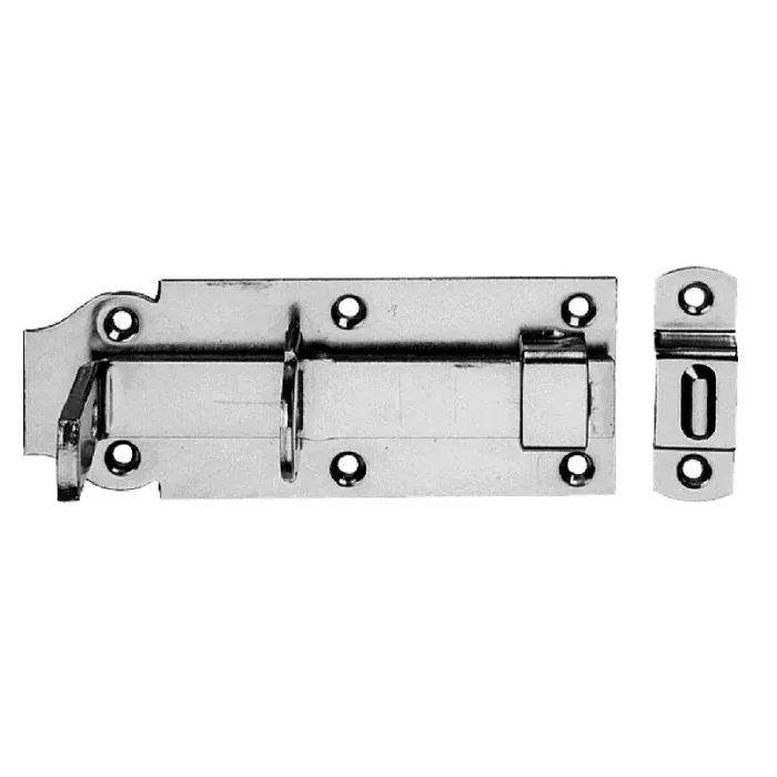 Schlossriegel Fensterriegel Türriegel gerade mit Schlaufe abschließbar verzinkt 180 mm