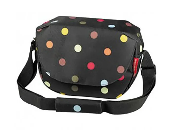 schulter-tasche klickfix fun bag dots, 25x19x8cm, ohne lenkeradapter